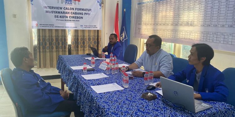 30 Calon Formatur Muscab Tingkat Kecamatan Diinterview DPD PAN Kota Cirebon