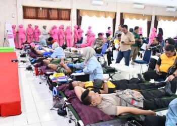 Peringati Hari Bhayangkara ke-80, Polresta Cirebon Himpun 126 Kantong Darah