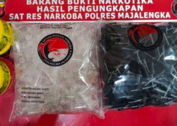 Terduga Pelaku Pengedar Tembakau Sintetis di Panyingkiran Berhasil Diamankan Satres Narkoba Polres Majalengka 