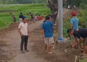 Pengusaha Talun Bangun Jalan dengan Dana Pribadi, Demi Keselamatan Warga
