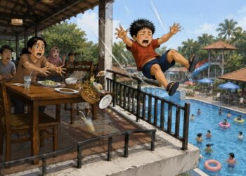 Usai Berenang, Bocah Asal Indramayu Terjatuh dari Lantai Dua Zam Zam Pool
