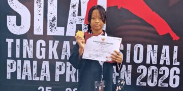Emas dari Kota Mangga, Liyyana Tebar Asa Pesilat Masa Depan