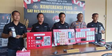 Pengedar Obat Keras Terlarang Diamankan Satres Narkoba Polres Majalengka