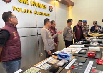 Tiga Bulan, Polres Kuningan Ringkus 12 Tersangka Kasus Narkoba