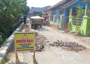 Jalan Cihoe Kidul Dibangun, Mobilitas Warga Ciledug-Pasaleman Makin Lancar