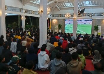 Spanyol Juara, Nobar Final Piala Dunia di Pendopo Kuningan Berlangsung Meriah