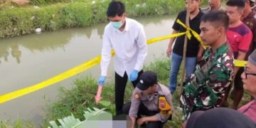 Mayat Lansia Ditemukan Mengapung di Irigasi Dawuan Majalengka