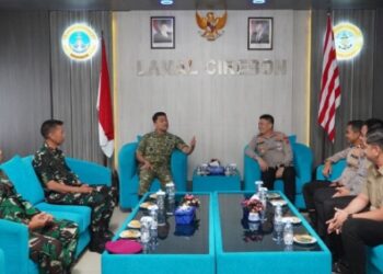 Kapolres Cirebon Kota dan Dan Lanal Perkuat Soliditas TNI-Polri di Cirebon