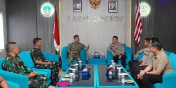 Kapolres Cirebon Kota dan Dan Lanal Perkuat Soliditas TNI-Polri di Cirebon